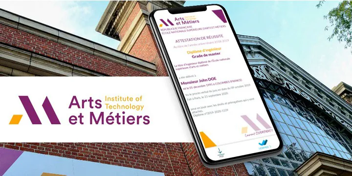 Arts et Métiers BCdiploma dématérialisation diplômes