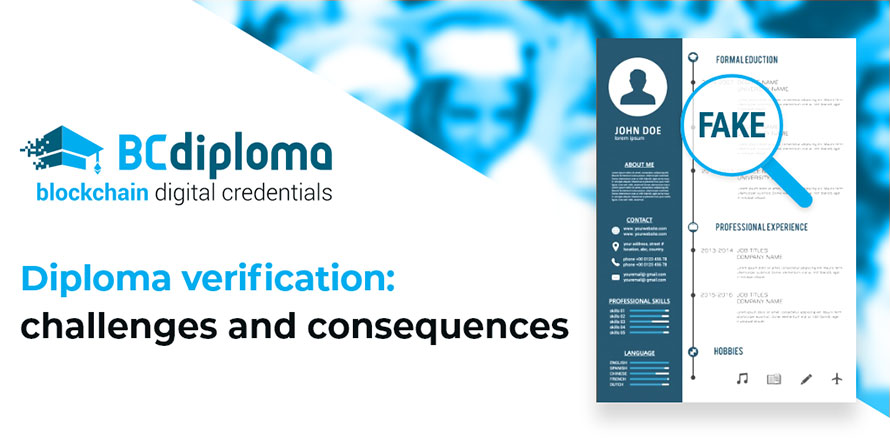 Diploma verification: challenges and consequences