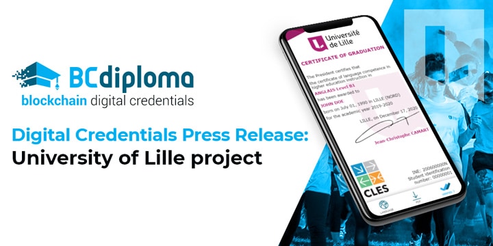 Digital Credentials Press Release: University of Lille &#8211; France project