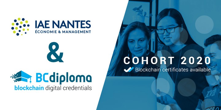 Blockchain Credentials examples: IAE Nantes project
