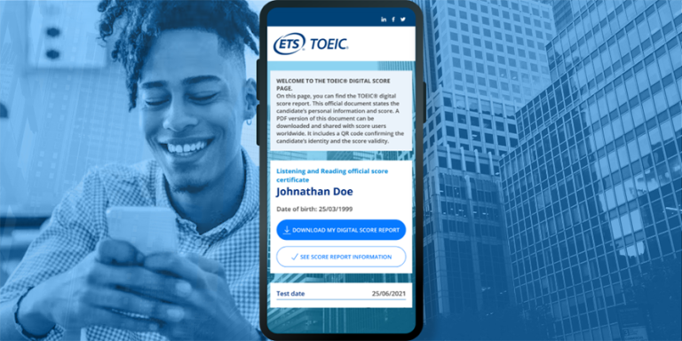 TOEIC® TEST: dematerialized score certificate: Online Verification Made Easy