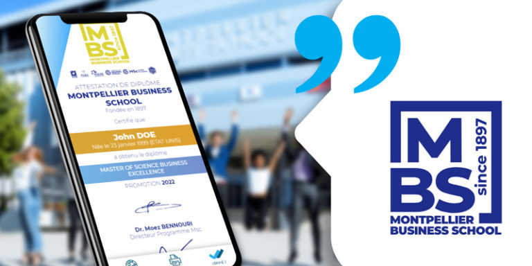 Diplômes dématérialisés : Témoignage de Montpellier Business School