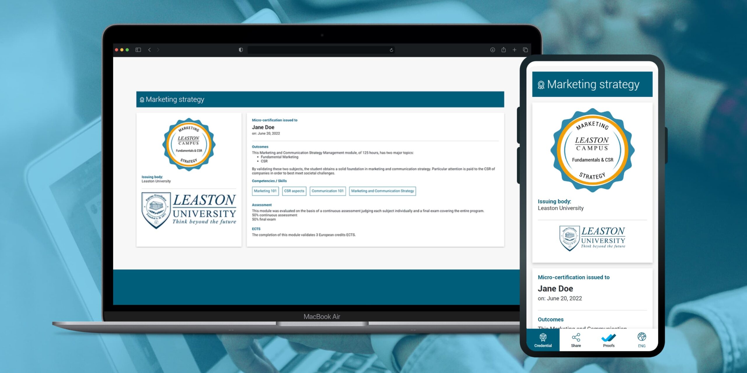 Micro-certification on desktop and mobile