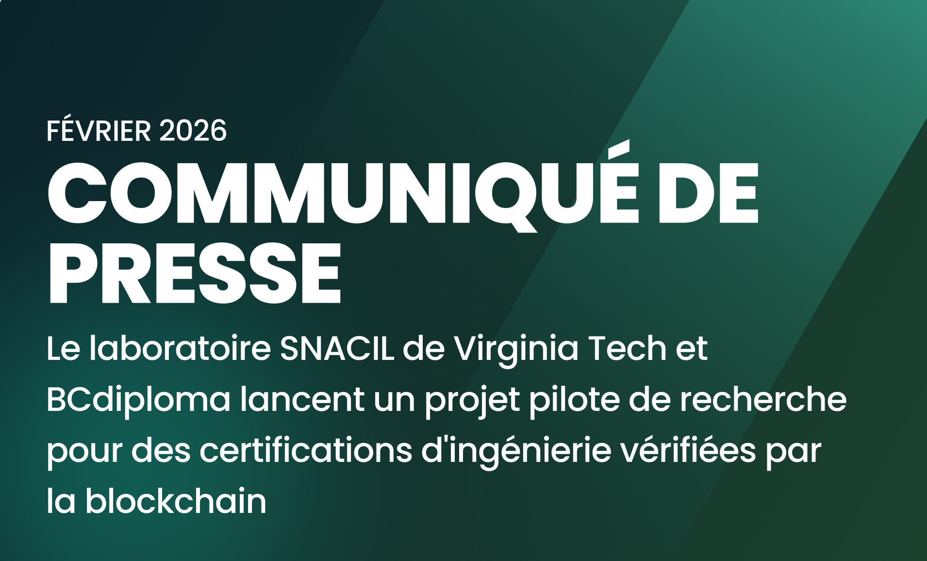 Le laboratoire SNACIL de Virginia Tech et BCdiploma lancent un projet pilote de recherche pour des certificats d’ingénierie vérifiées par la blockchain