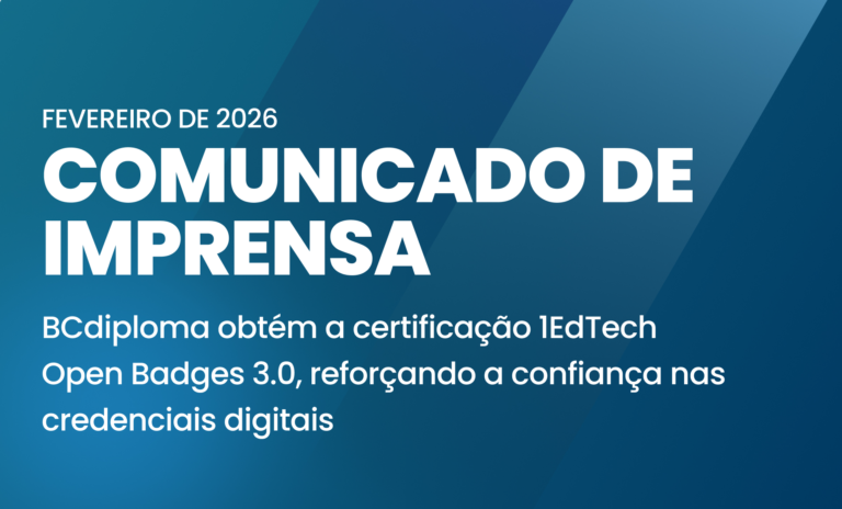 BCdiploma obtém a certificação 1EdTech Open Badges 3.0, reforçando a confiança nos certificados digitais.